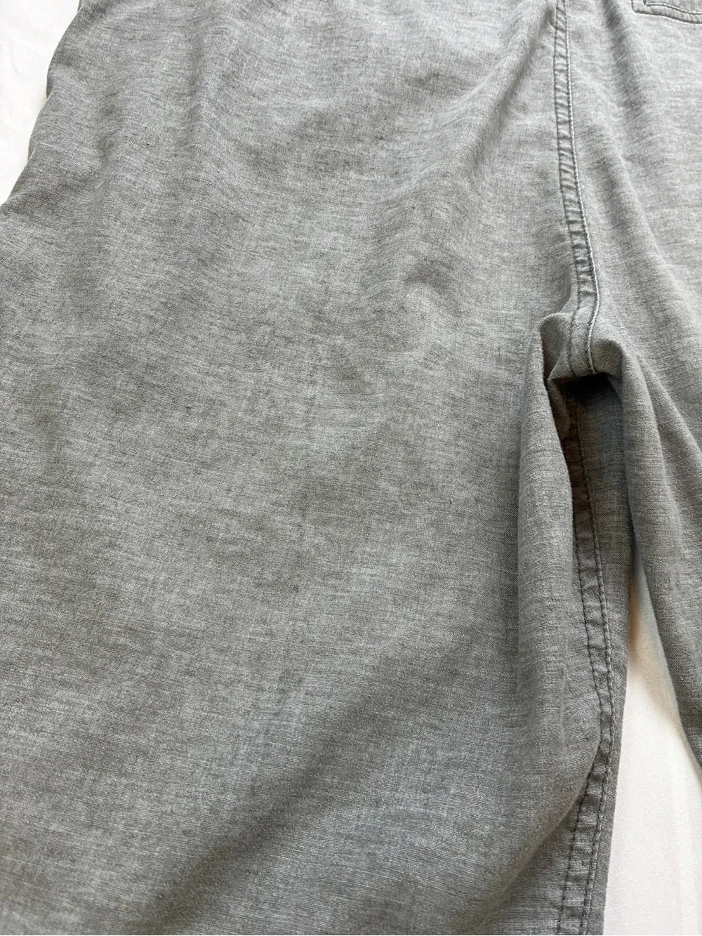 Prana Furrow Mens Gray Flat Front Casual Shorts